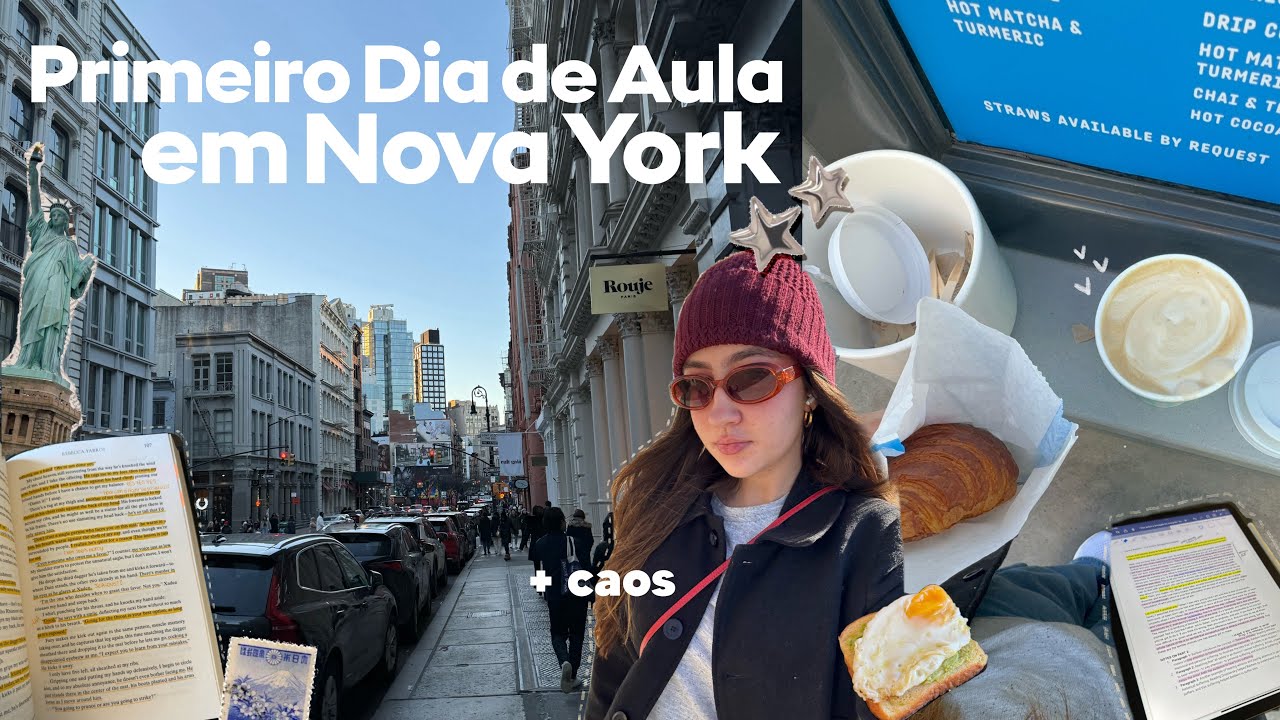 Primeiro Dia de Aula na Faculdade em Nova York 🗽 | Faculdade nos EUA