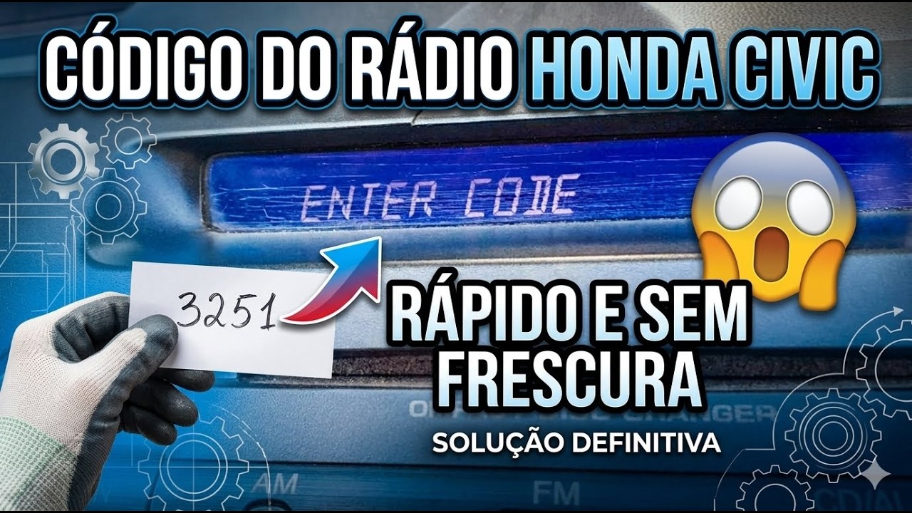 Como descobrir o código do rádio do honda civic