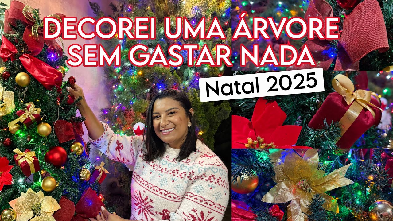 NATAL 2025 MONTEI UMA ÁRVORE NA RUA DA MINHA CASA #natal2025 #decoraçãodenatal #arvoredenatal 