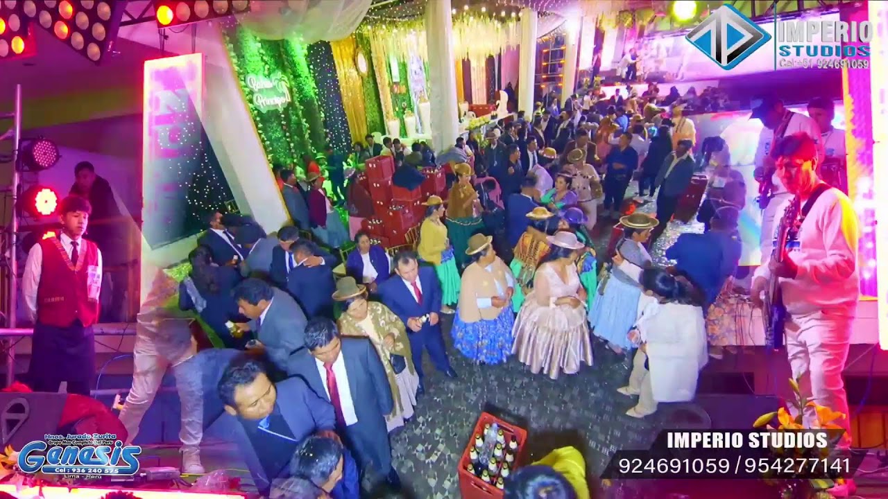 GENESIS DE LOS HNO. JURADO ZURITA  EN VIVO EN LA BODA DE VALERIANO Y SONIA EN JULIACA - PERÚ