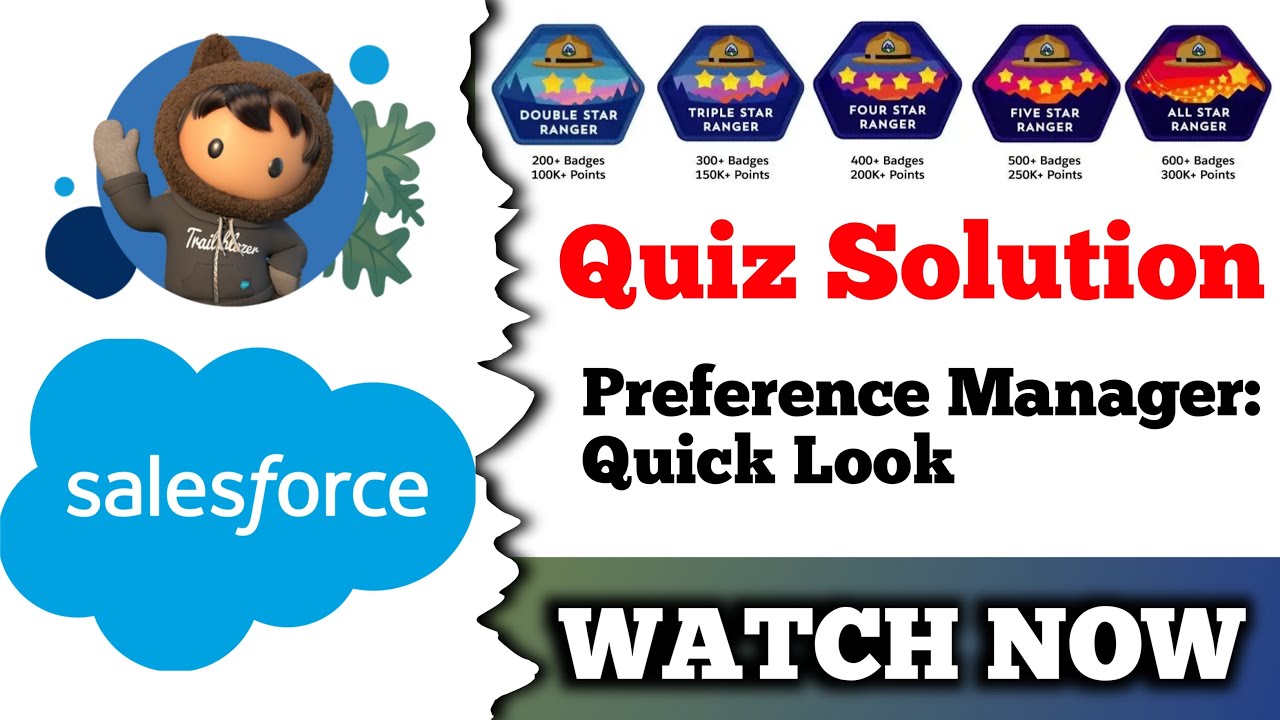 Preference Manager: Quick Look | Salesforce Trailhead | Get Started with Preference Manager