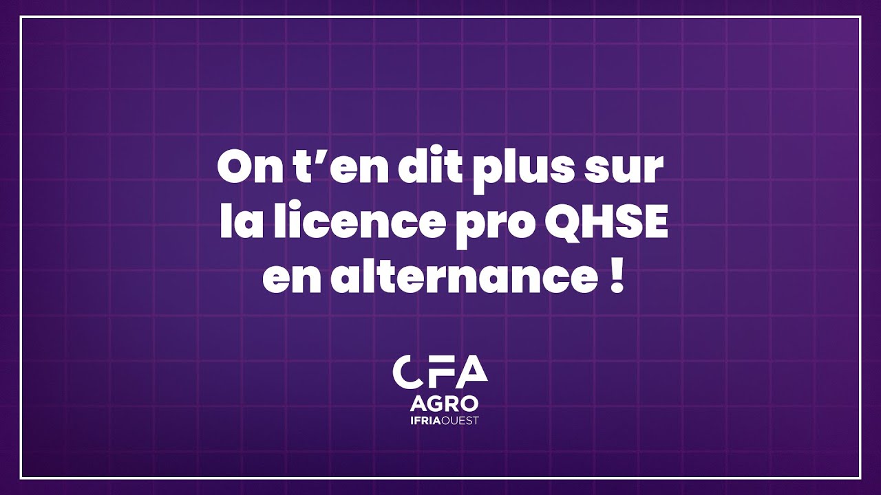 LA LICENCE PRO QHSE : Zoom au lycée ISSAT de Redon 👀