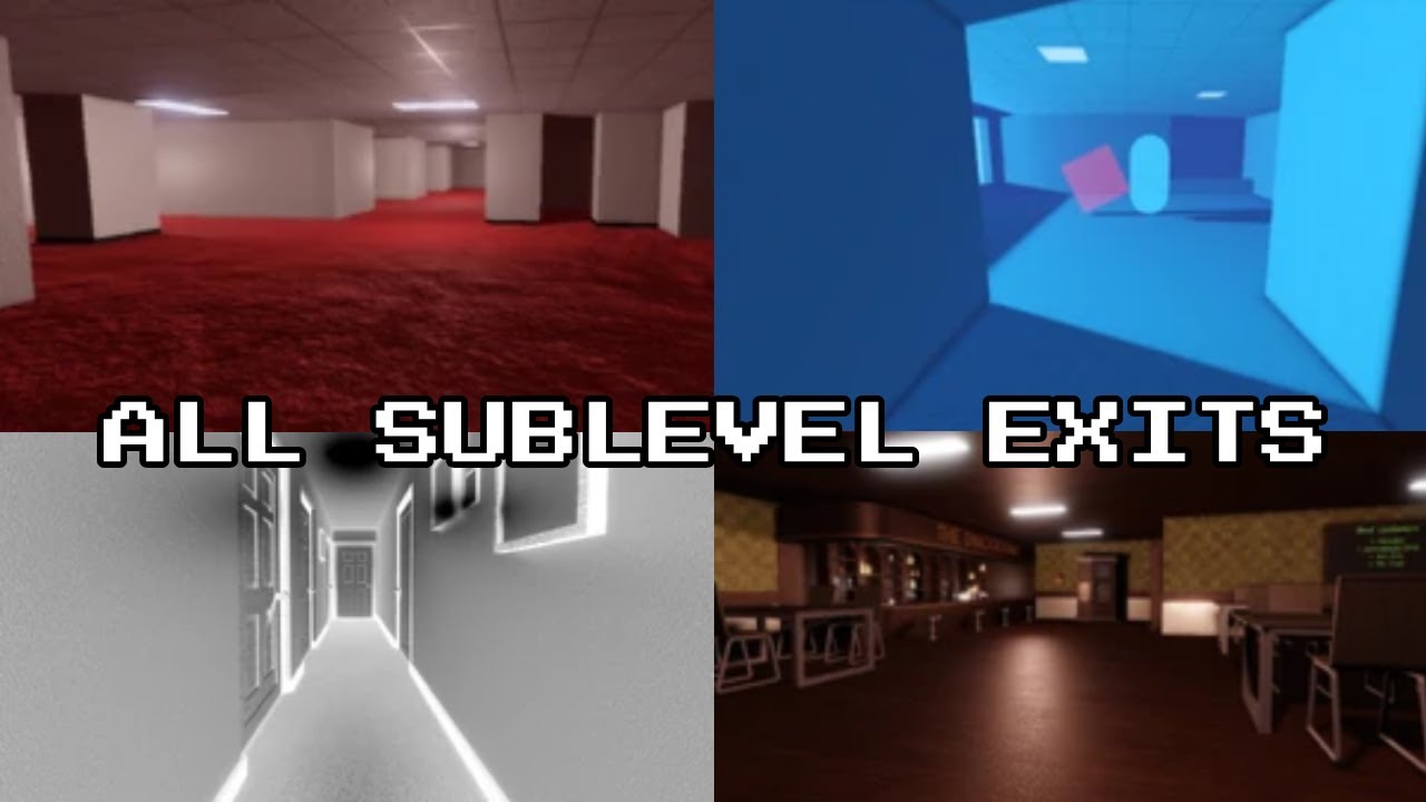 the backrooms redacted all sublevels + how to exit them