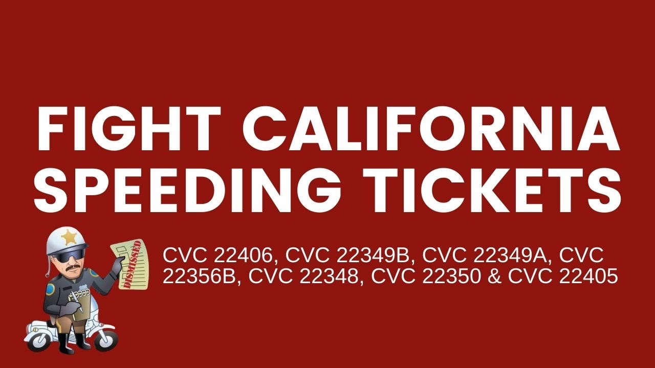 Fight California Speeding Tickets | TicketBust
