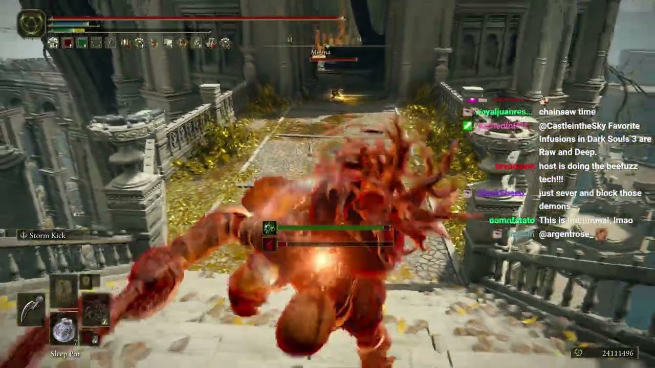 ''It's not his fault that he's lagging'' ''Don't chainsaw him''