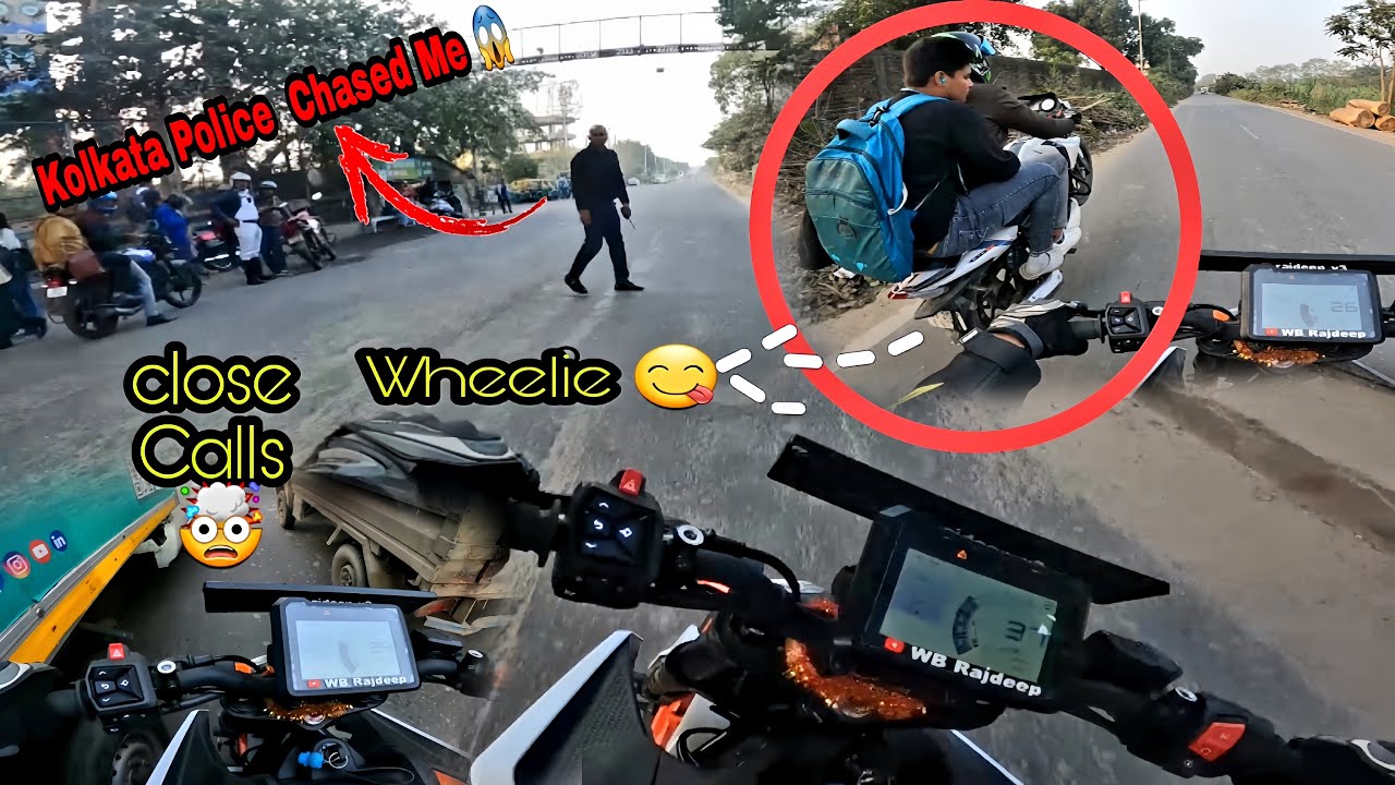 Rashdriving Goes Wrong 🥵// Kolkata Police chasing 🤯// Accident 😖/