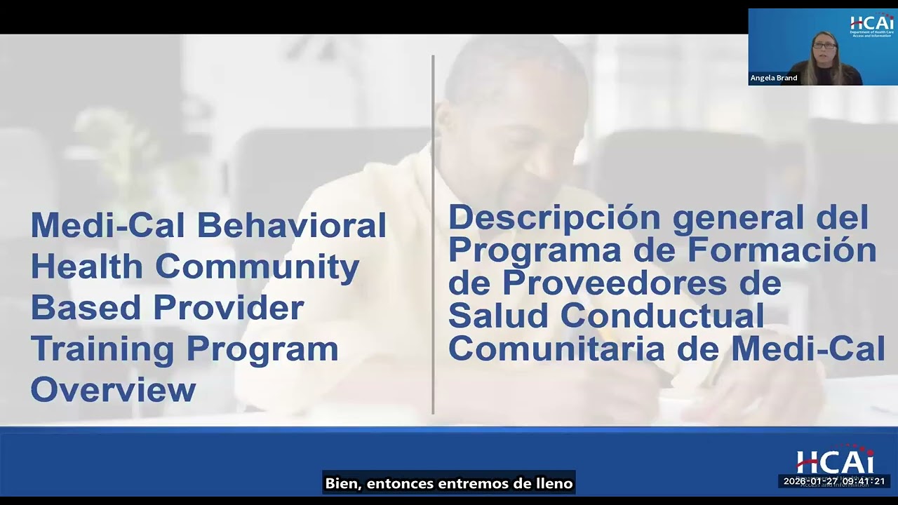 HCAI Webinar | BH-Connect Workforce Initiative Training Program (Spanish)