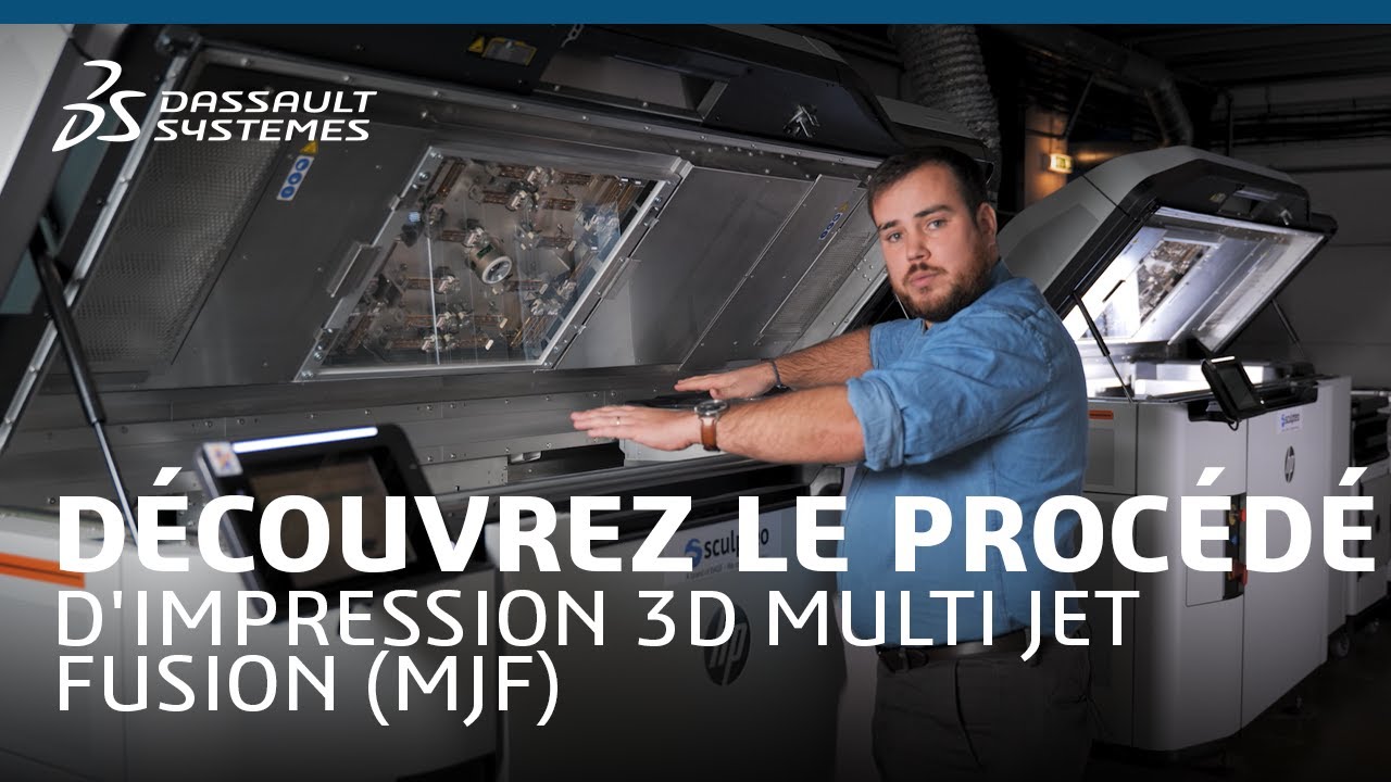 Découvrez le procédé d'impression 3D Multi Jet Fusion appelé MJF avec 3DEXPERIENCE Make et Scultpeo