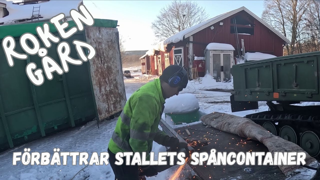 Roken Gård - Förbättrar stallets spåncontainer