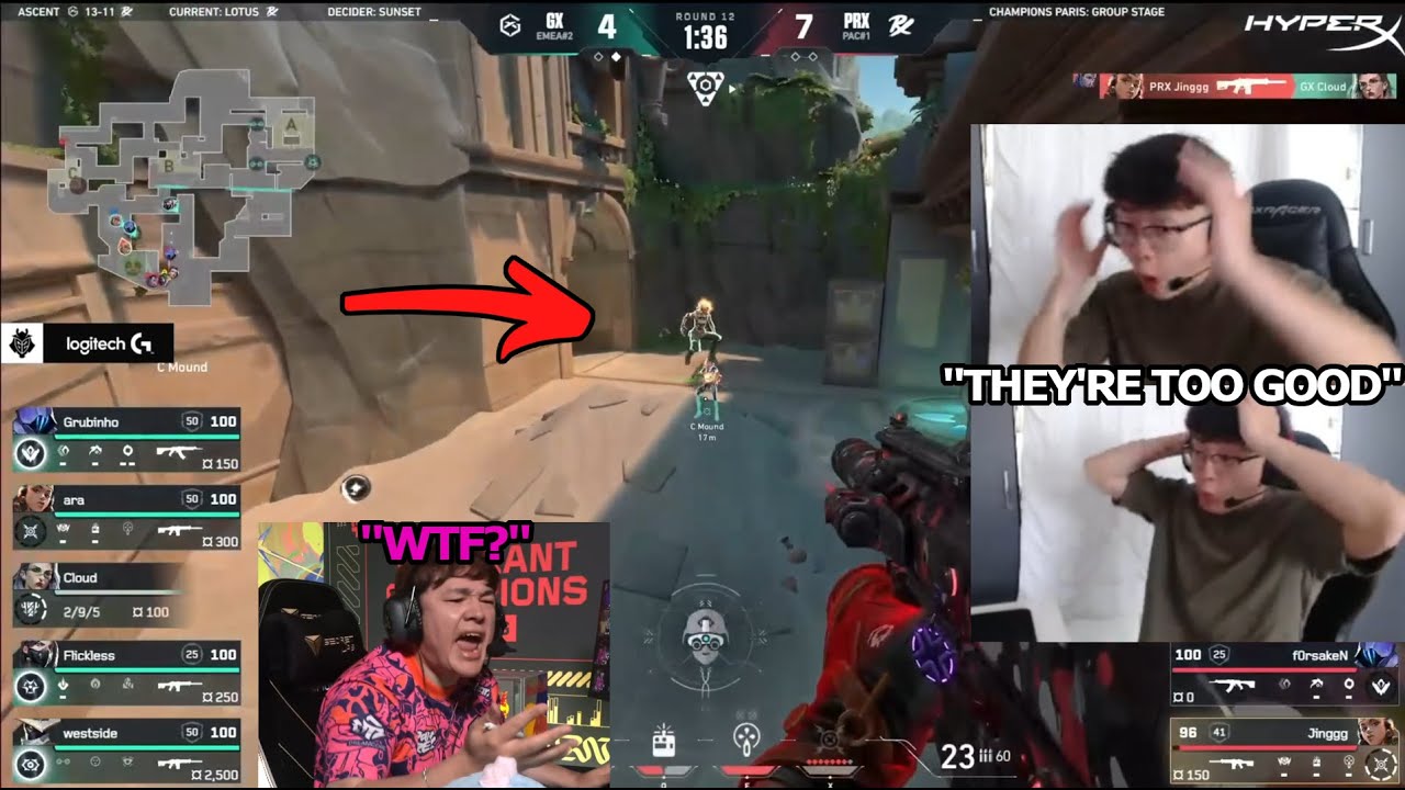 Shanks reacts to Insane Moments From PRX vs GX for Playoffs Spot in Valorant Champions 2025
