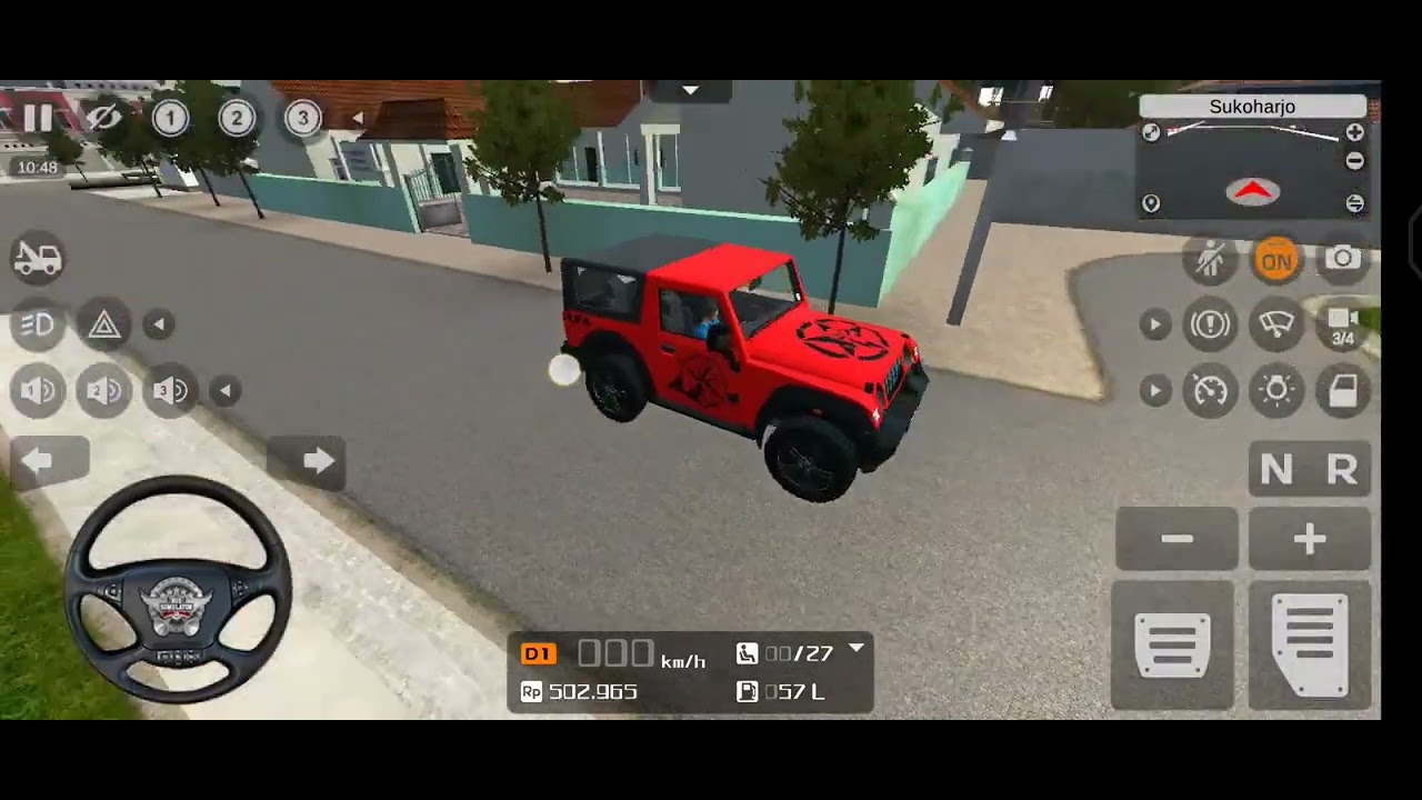 THAR JEEP|BUS SIMULATOR INDONESIA|RED THAR MOD|@UNKNOWN_GAMER_.| @HARIVIDS