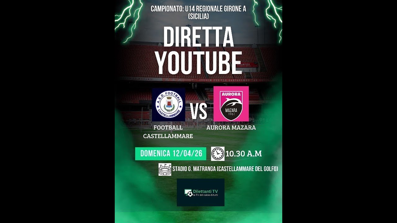 Football Castellammare vs Aurora mazara U14 Regionale Full Match