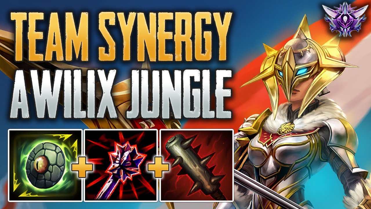 HUGE TEAM SYNERGY! Awilix Jungle Gameplay (SMITE Masters Ranked Conquest)
