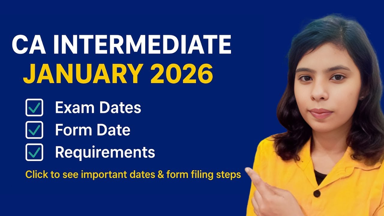 How to Fill CA Intermediate January 2026 Exam Form| ICAI Exam Form Filling Tutorial