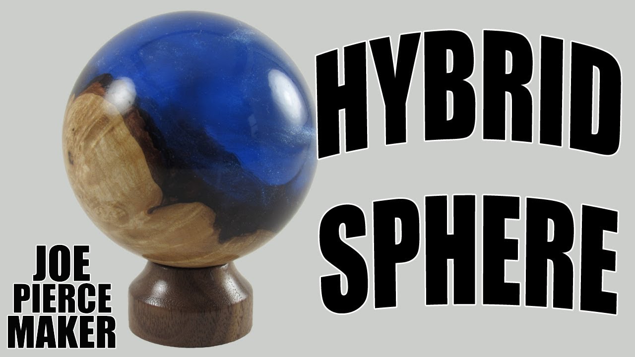 Hybrid Sphere - Turning Wood and Resin