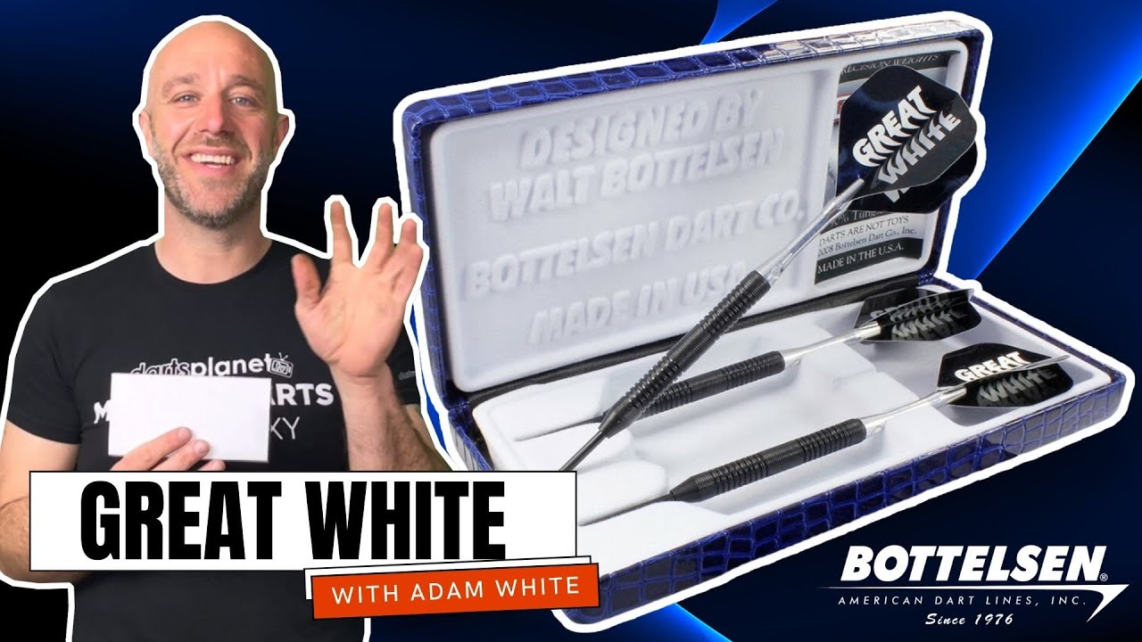 GREAT WHITE FIXED POINT EDGE GRIP BOTTELSEN DARTS REVIEW WITH ADAM WHITE 🎯