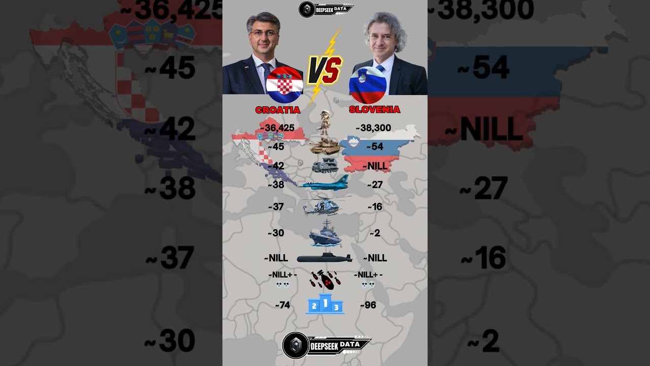 Croatia vs Slovenia Military Power Comparison 2025