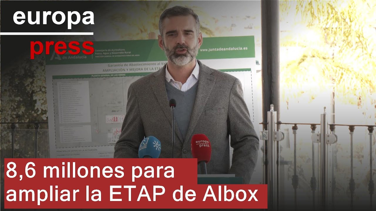 Junta licita por 8,6 M€ la ampliación y modernización de la potabilizadora de Albox (Almería)