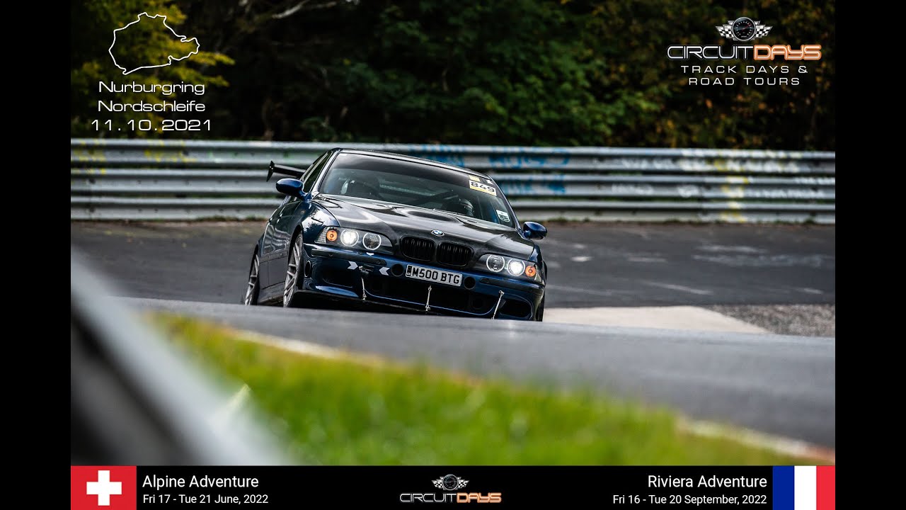 BMW E39 M5 S62 V8 DCT Nurburgring Circuitdays Track Day 11 October 2021 HD