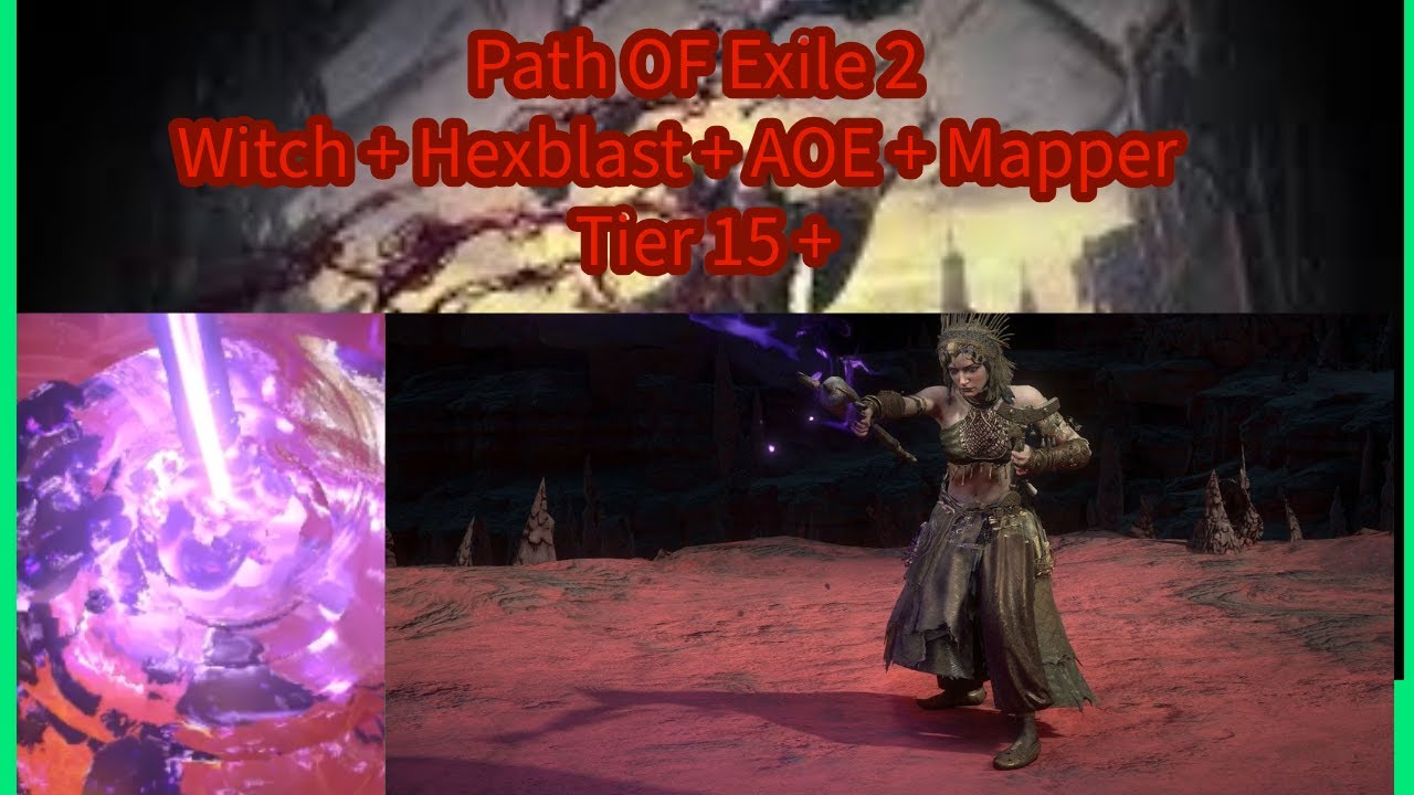 POE 2 Witch Hexblast AOE Map Build