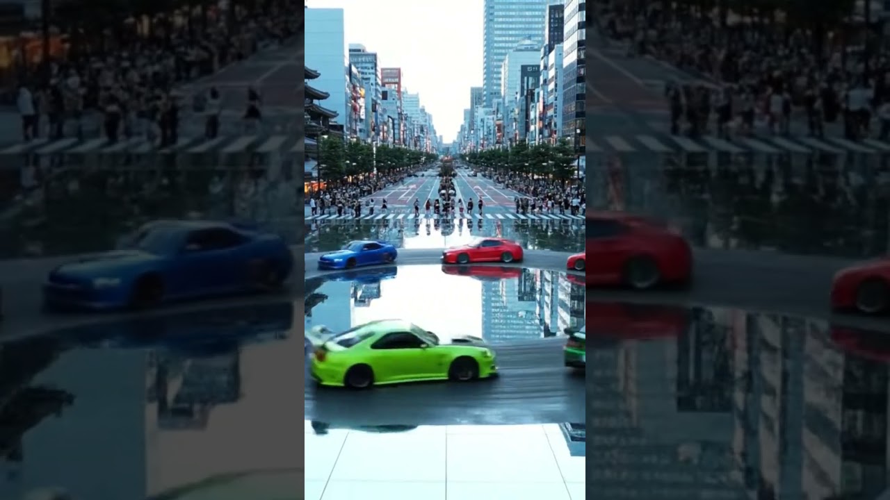 Circular motion 🌀#tokyodrift #googleveo #jdm 🚘