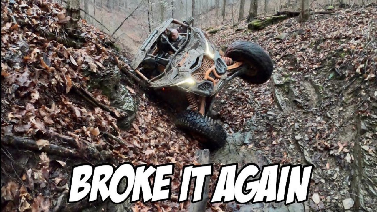 Scott Hits Kit Kat and Breaks an Axle | Overlook | Wellsville Ohio | Can Am X3 | Turbo S