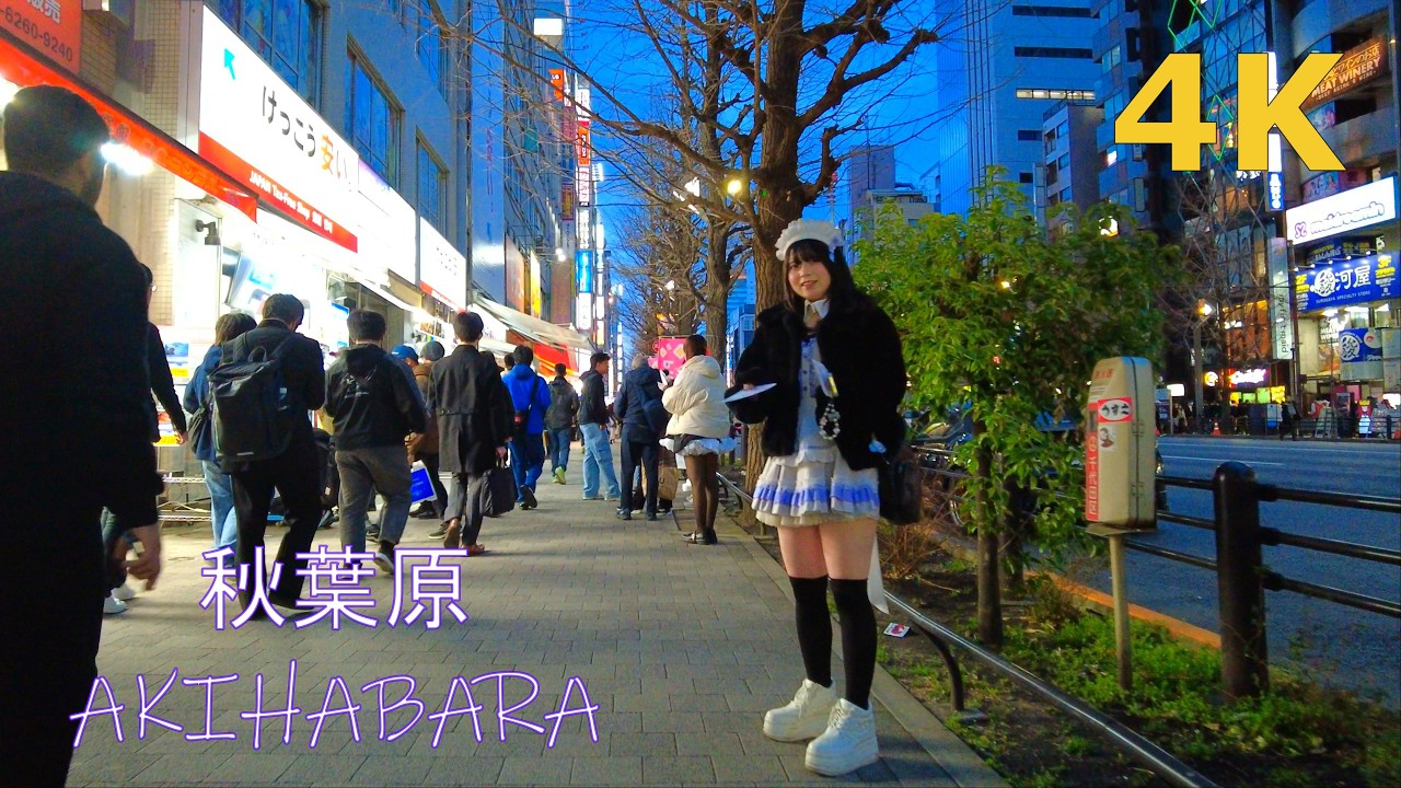 【4k】日暮れの秋葉原を散歩🧸💞walk in Akihabara Tokyo
