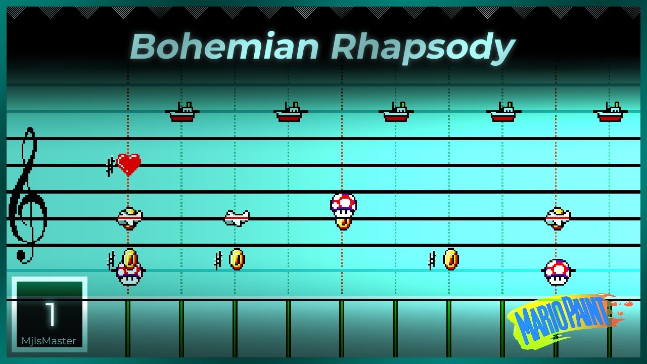 Queen: Bohemian Rhapsody - Mario Paint Composer