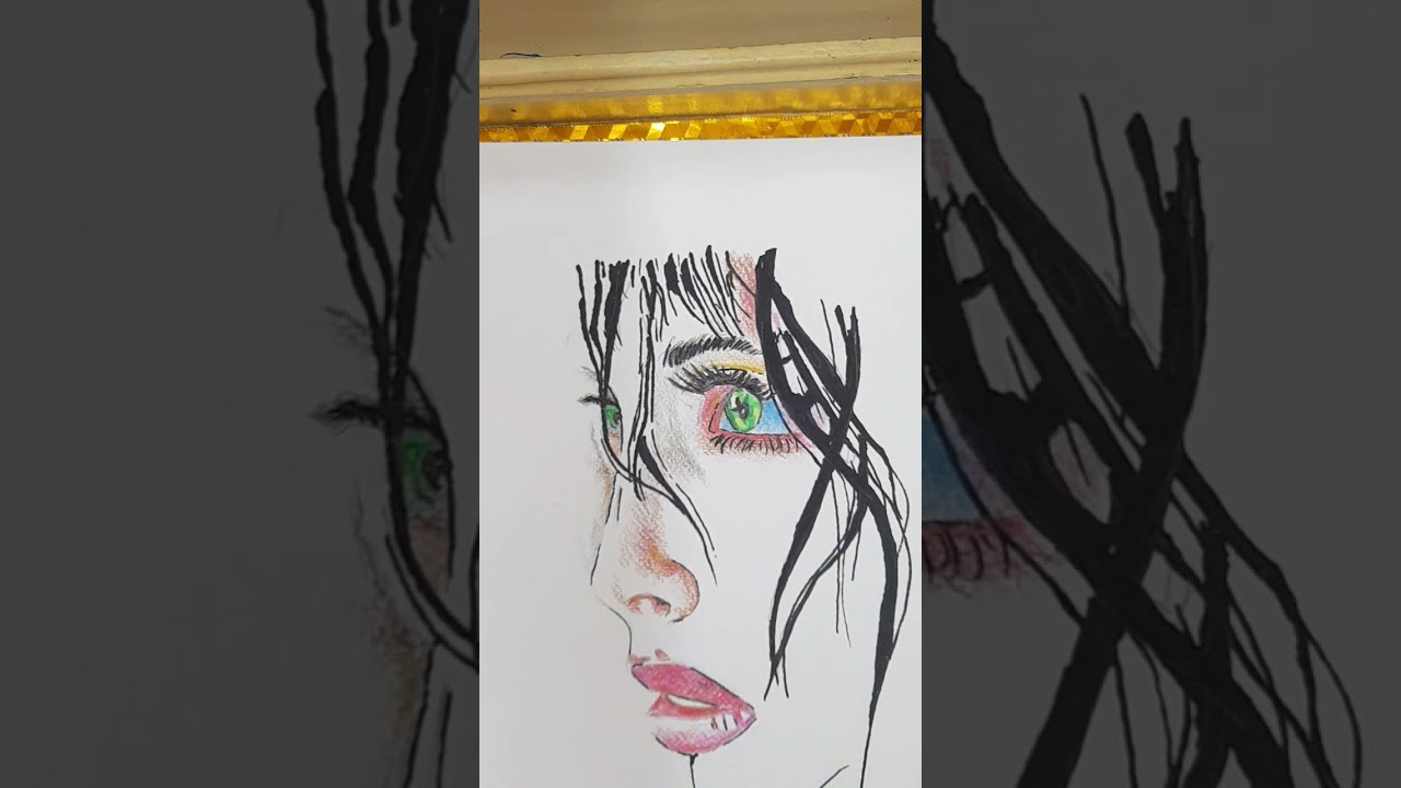 رسم وجه سهل 🇩🇿💯🌻