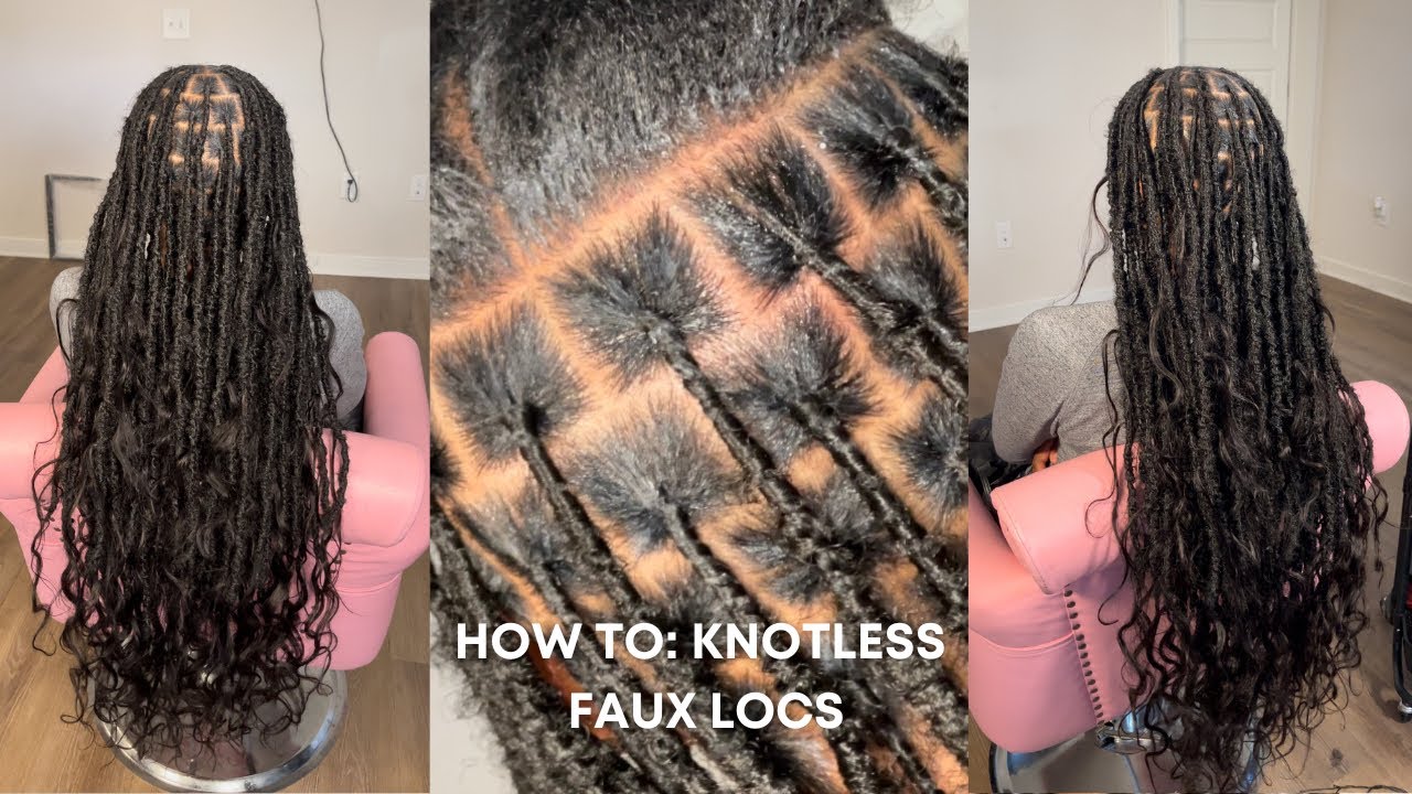 How to: KNOTLESS Faux Locs | SUPER FLAT
