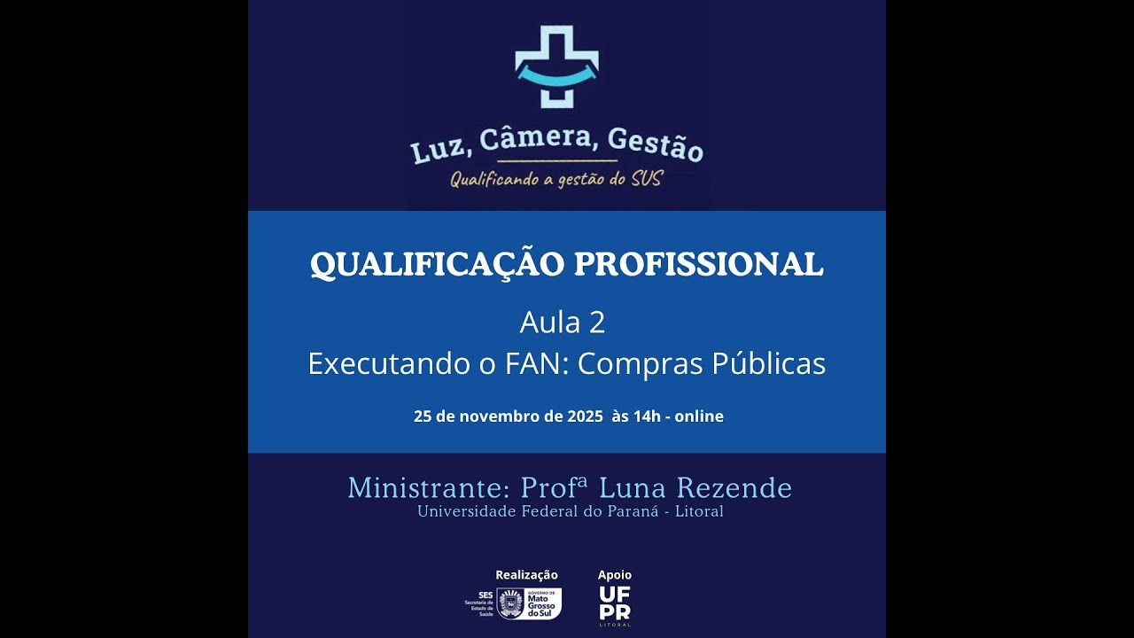 Executando o FAN: Compras Públicas - FAN (Aula 2)