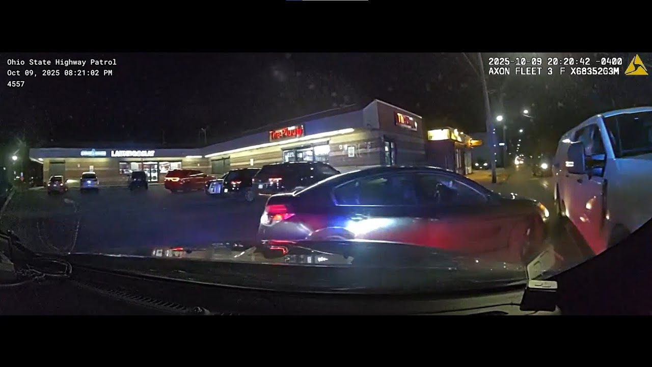 Ohio State Highway Patrol Pursuit of Black nissan | Full Dashcam & Ending