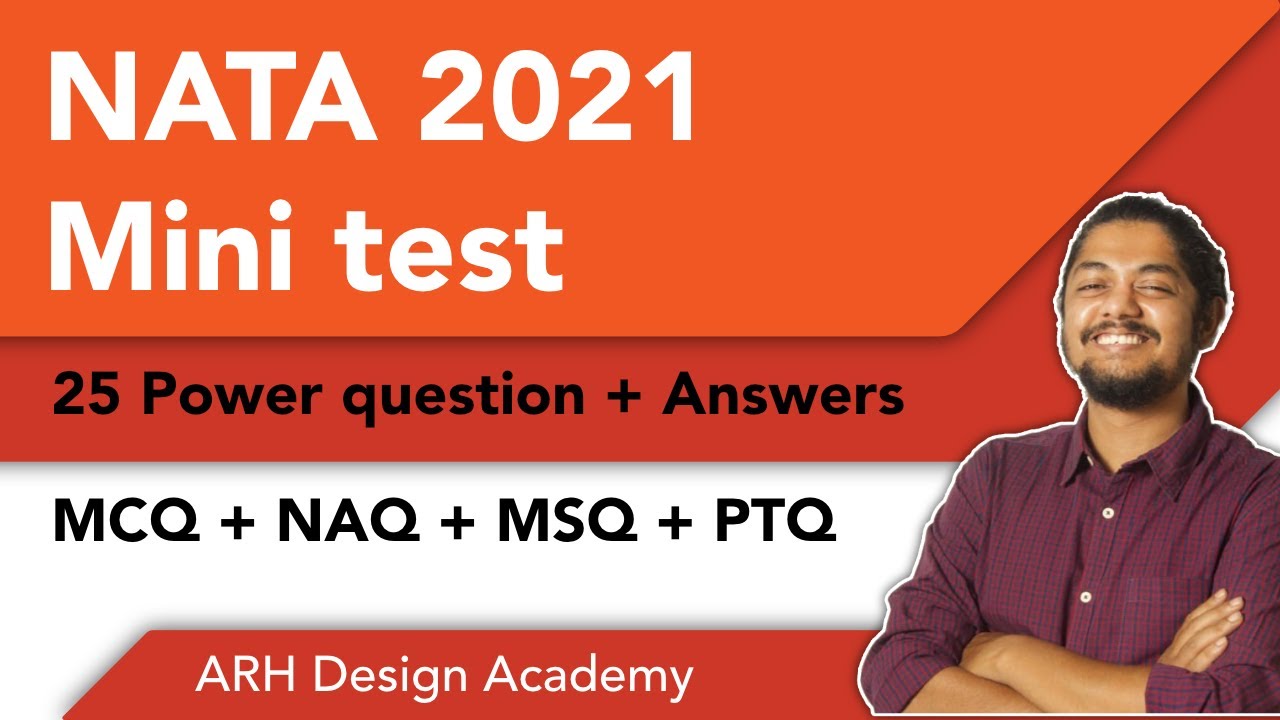 NATA 2021 : Mini Test I 25 Power packed questions!