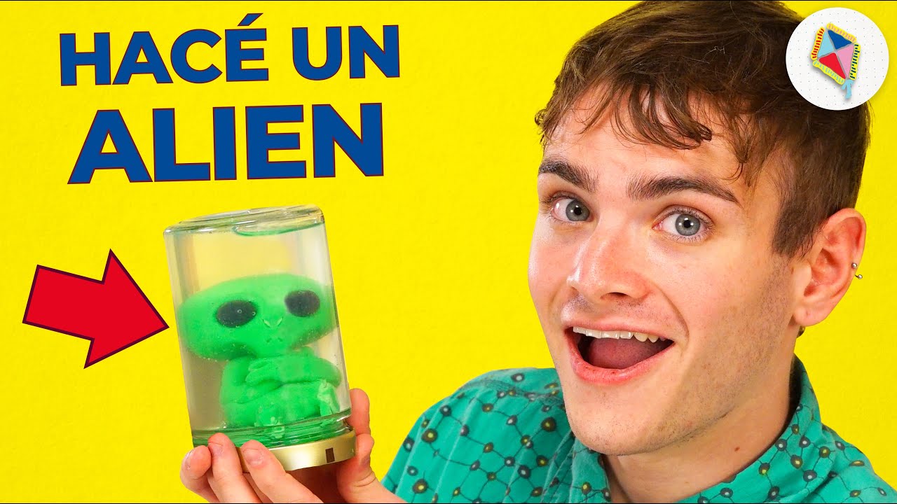 Tutorial ALIEN en FRASCO 👽 DIY | Pegamente