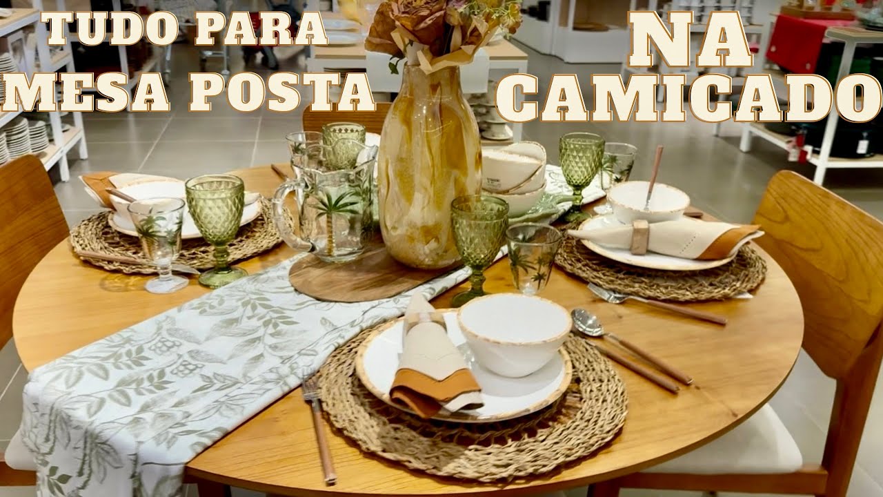 ONDE ENCONTRAR TUDO PARA MESA POSTA É NA CAMICADO, IDEIAS E DICAS DE MESA POSTA.