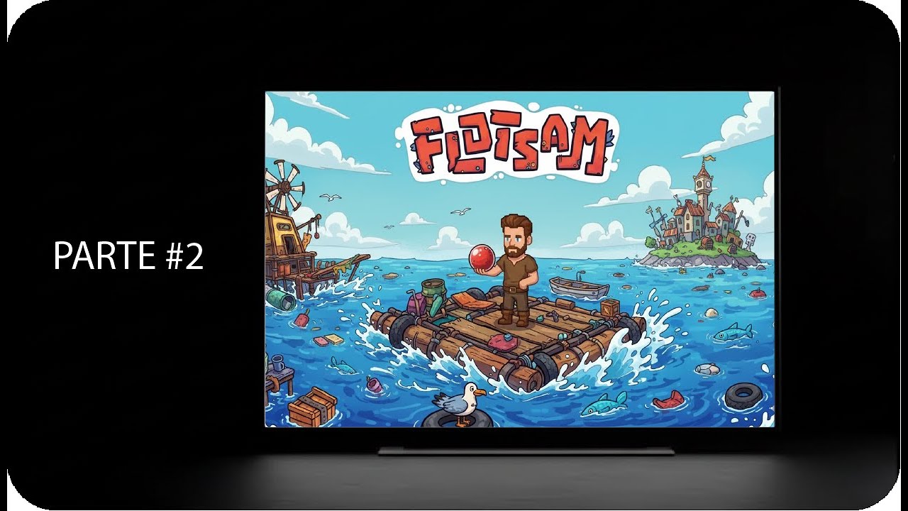 #2 FLOTSAM - Sobreviviendo desde CERO en el océano | #2 ECONTRAMOS nustro primer SUPERVIVIENTE 🌊🏗️