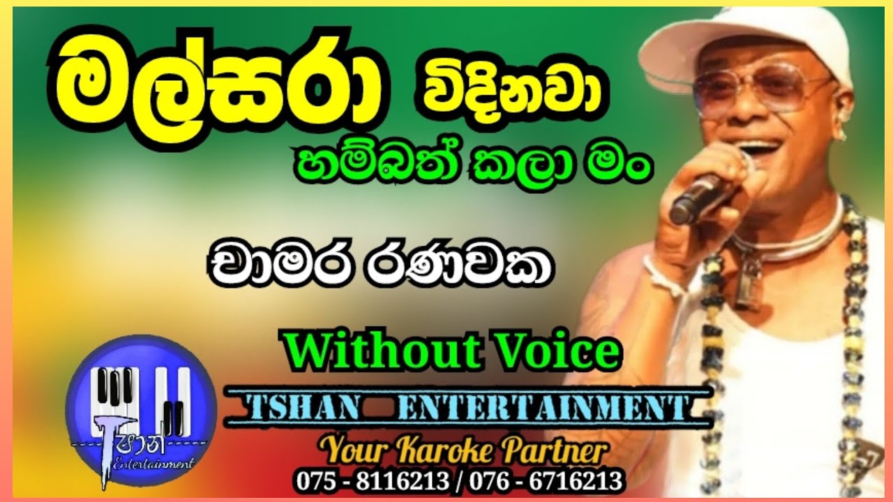 Malsara Karaoke / මල්සරා / Chamara Ranawaka #chamararanawaka #karoke #withlyrics #malsara #fanta