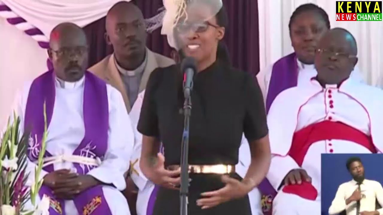 CDF Ogolla daughter Lorna Omondi powerful emotional tribute during Funeral in Siaya