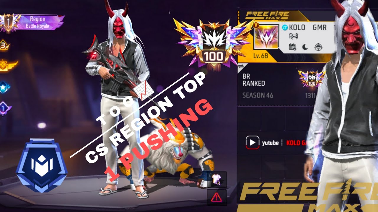 KOLO GAMER FF IS LIVE CS REGION TOP 1 PUSHING 
