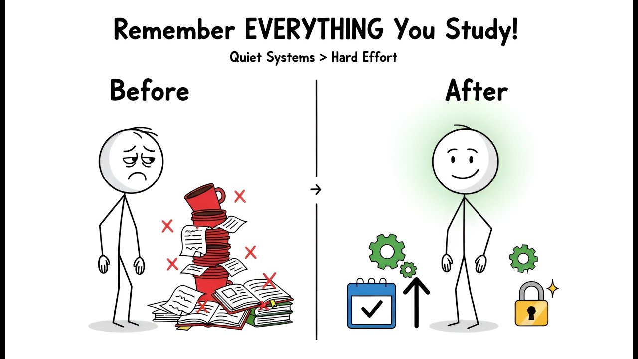 Want Perfect Memory? Watch This Now(The Correct way to study)