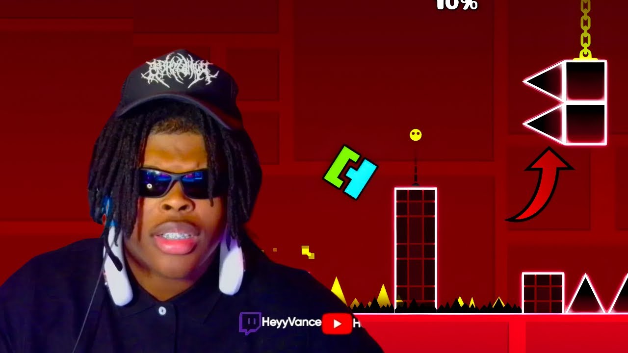 GEOMETRY DASH IS THE HARDEST GAME OF ALL TIME..