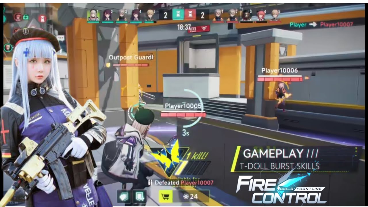 Girls frontline fire control (Project Net) Leaked gameplay | Anime Csgo with abilities