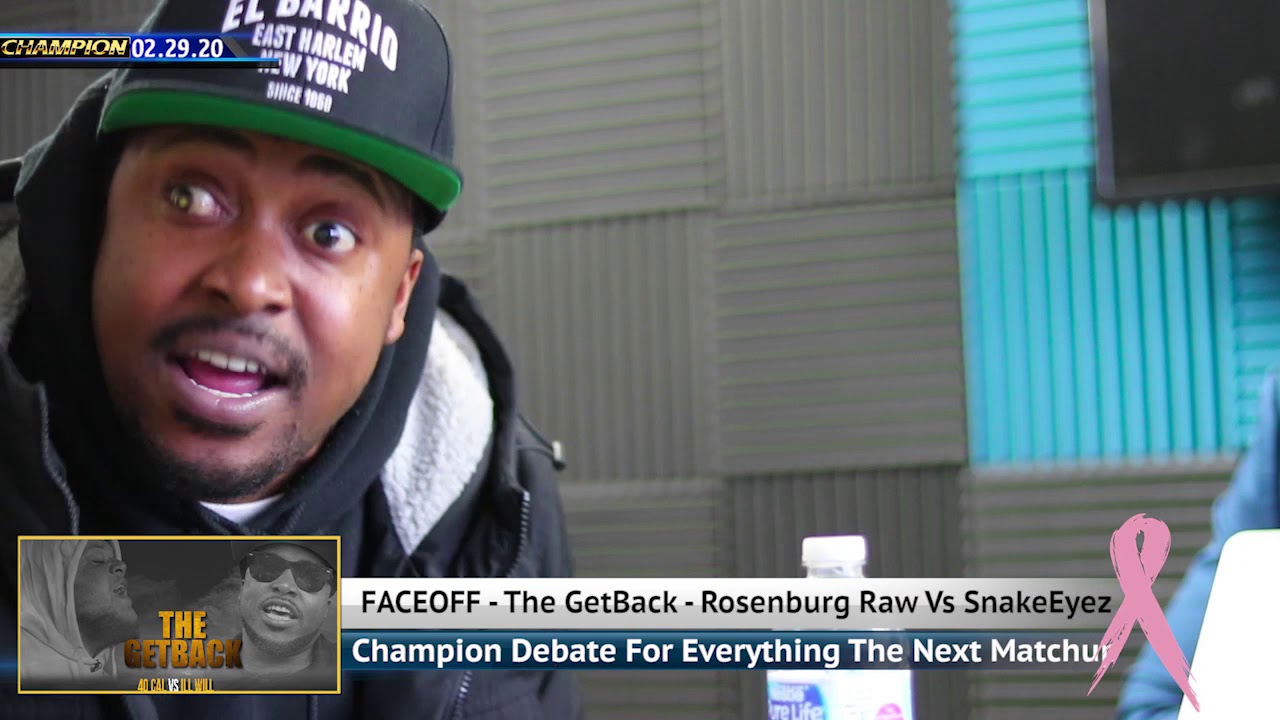 FACE-OFF PART 2 - SNAKE EYEZ VS ROSENBURG RAW - THE GET BACK | CHAMPION