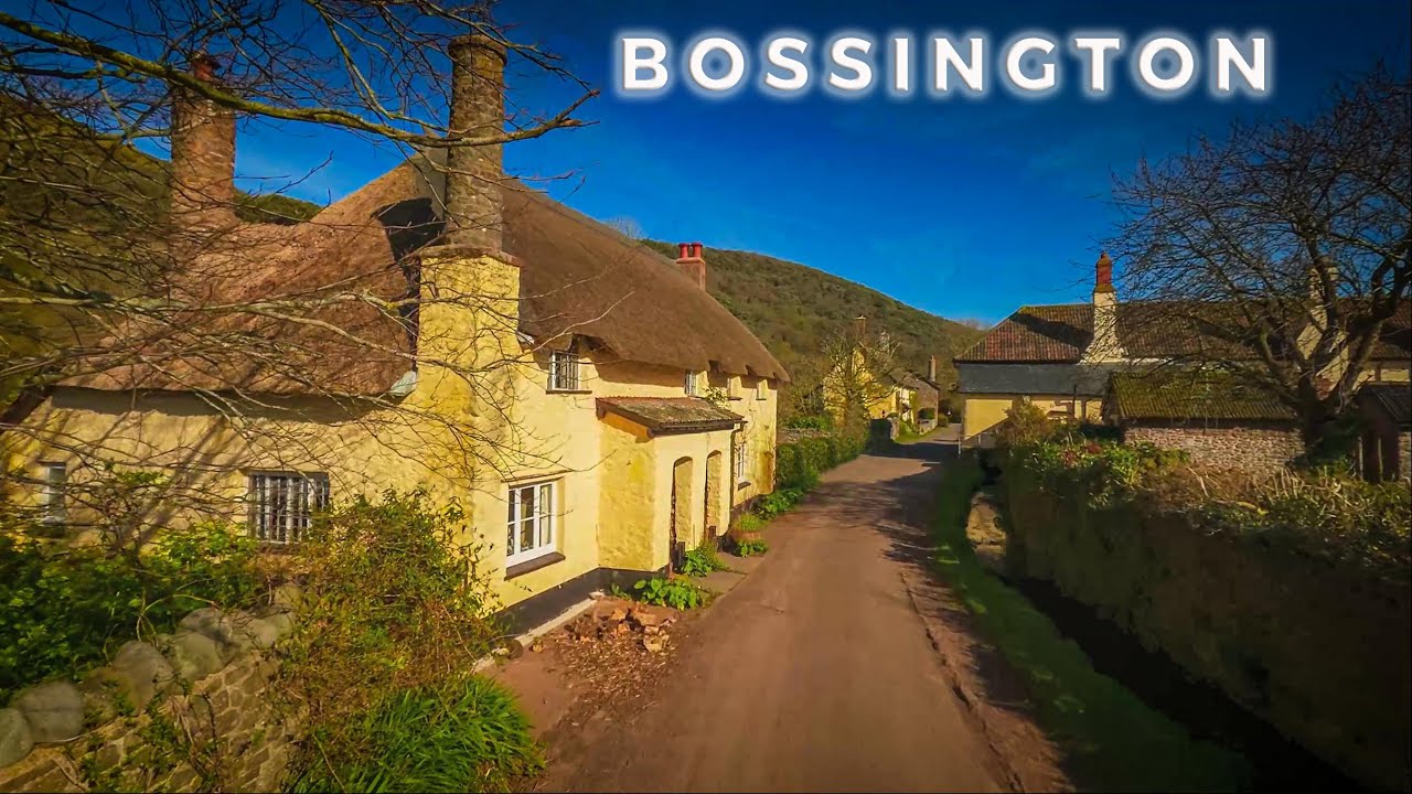 The beautiful old English village of Bossington in Somerset