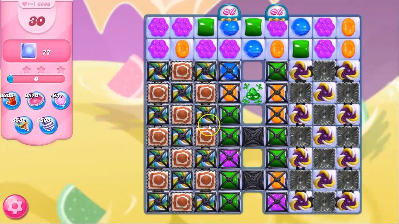 Candy Crush Saga LEVEL 6800 NO BOOSTERS