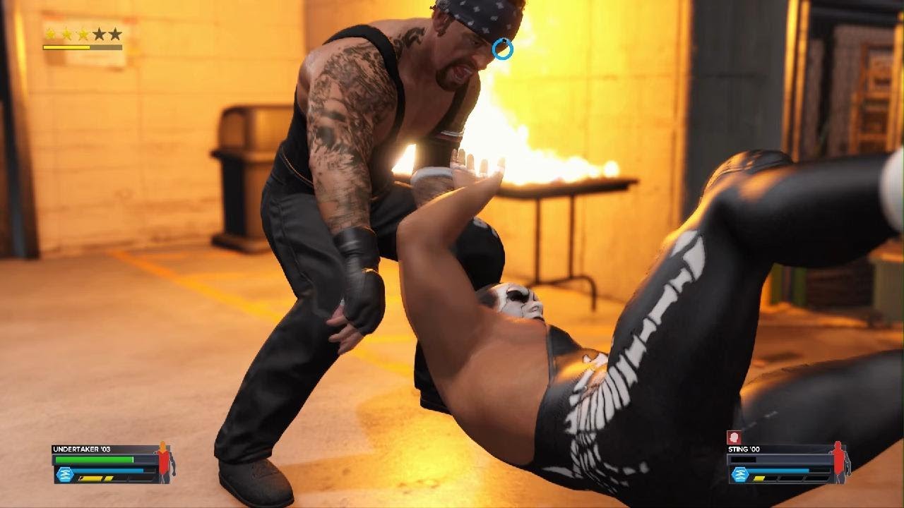 WWE 2K23 | Sting Almost BROKE The Undertaker! (Backstage Brawl)