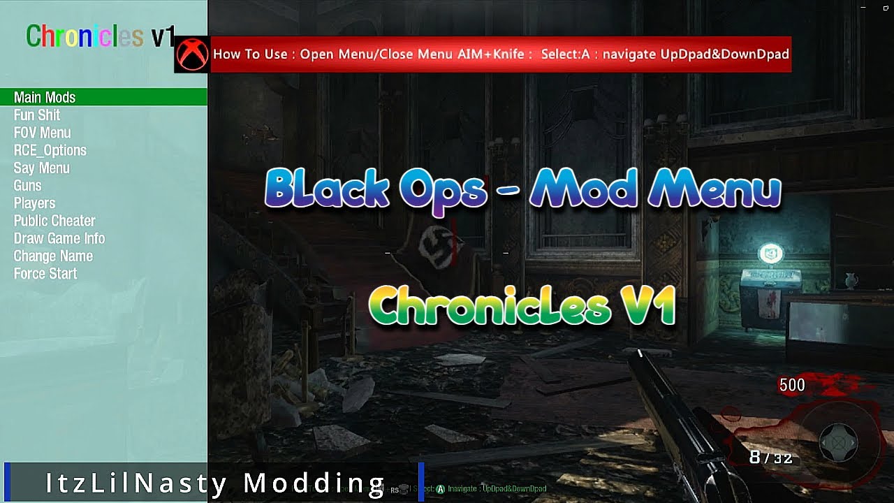 Black Ops - Zombie Mod Menu With Download