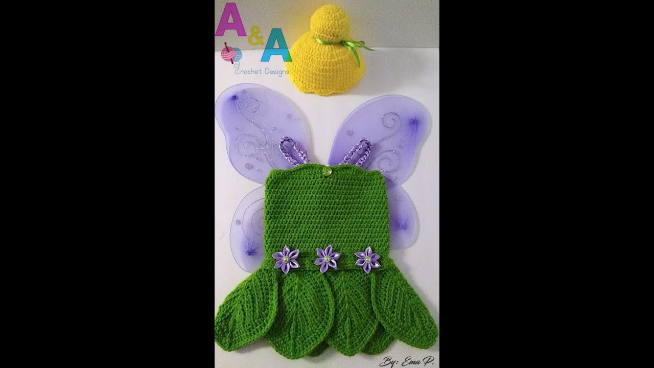 Cómo tejer vestido tinker bell a crochet