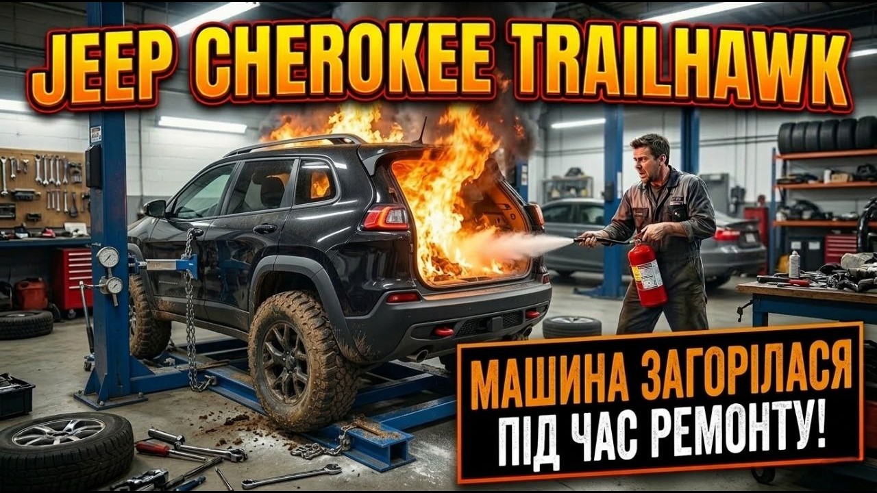 Ремонт Jeep Cherokee Trailhawk після дтп в Америці