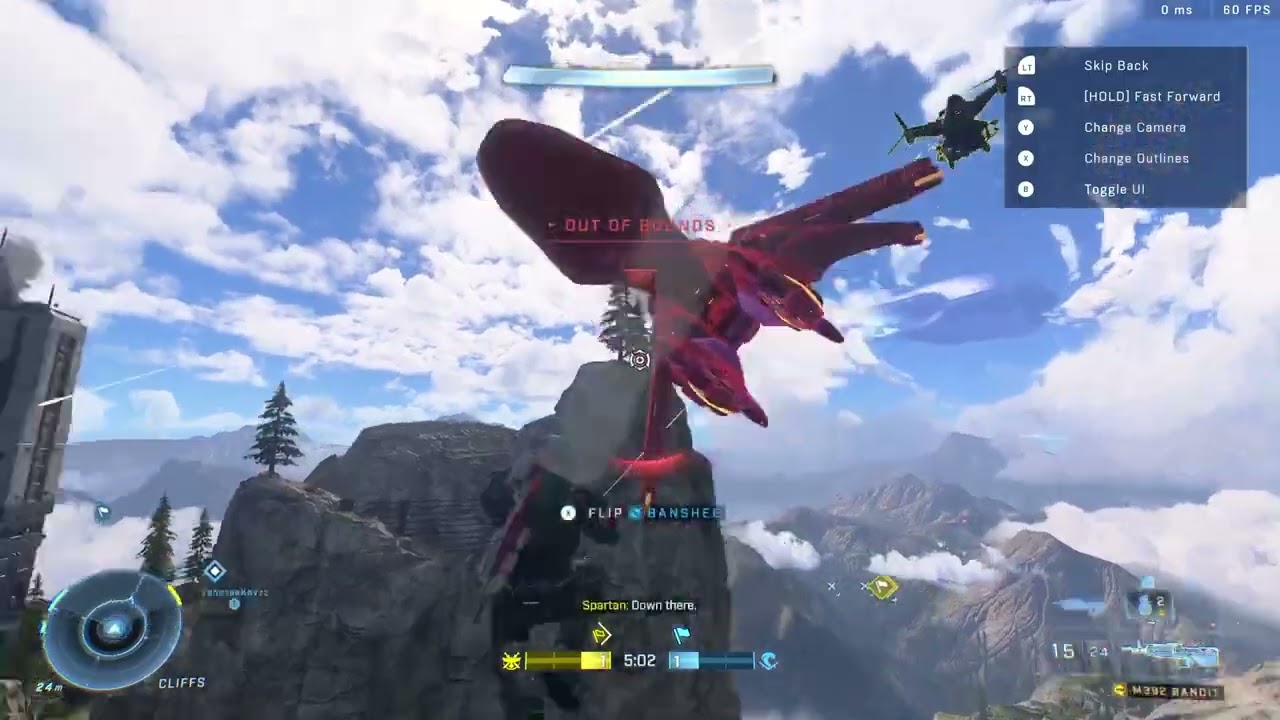 Halo Infinite Highpower CTF Banshee gameplay Going off at the right time with a crazy Jaro (58-5)